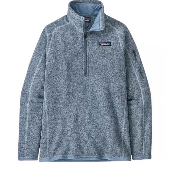 Patagonia Sweaters - Patagonia Better Sweater® 1/4 Zip Fleece Pullover Grey Blue | Women’s Small
